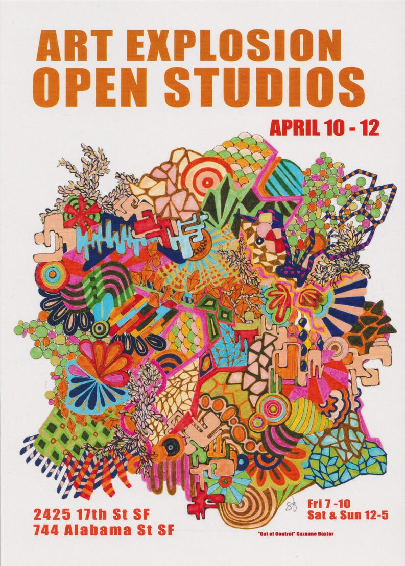 Art Explosion Spring Open Studios Flyer - Front