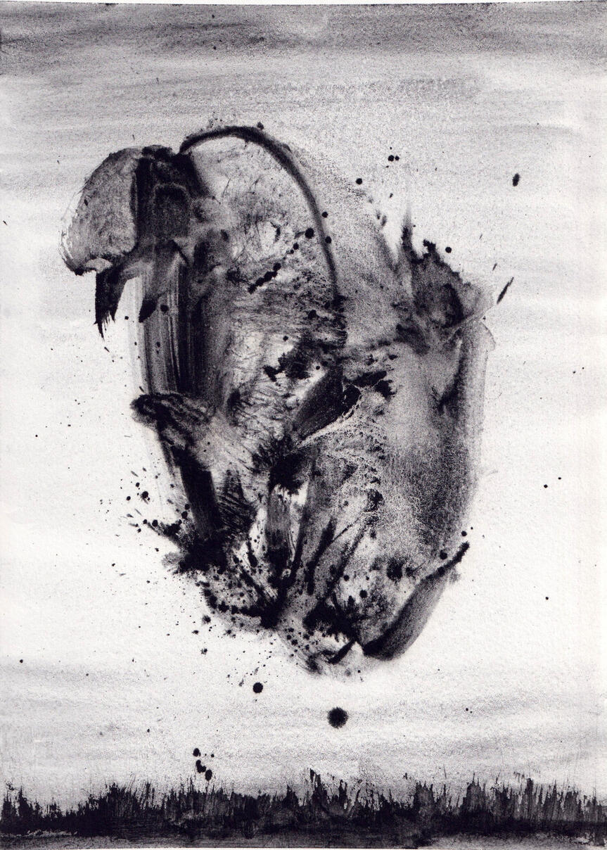Portal #3, 2025. Watercolor on paper.